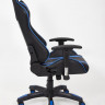 Кресло iCar , кож/зам, черный/синий