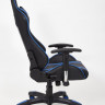 Кресло iCar , кож/зам, черный/синий