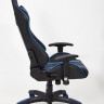 Кресло iCar , кож/зам, черный/синий
