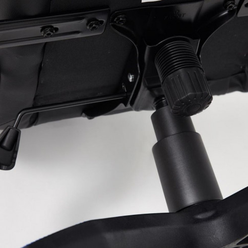 Кресло iCar , кож/зам, черный/синий