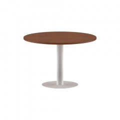 Конференц стол ПРГ-100 Орех Французский/Белый D1000х750