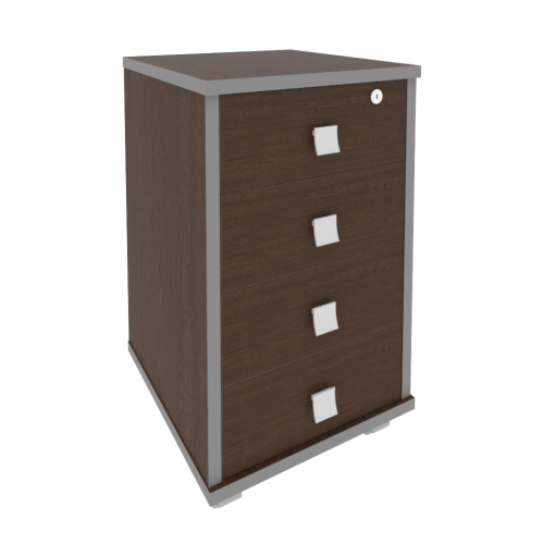 Style Тумба подкатная 4 ящ. с фолдингом Л.ТМ-4F Венге 420*450*714