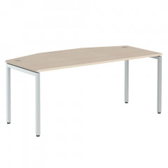 Стол руководителя XSET 189 Бук Тиара/Алюминий 1800х914х750 XTEN-S