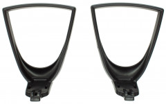 Подлокотники Бюрократ Престиж ARM/1300 черный для офис.кресла комплект 2шт пластик треугольный