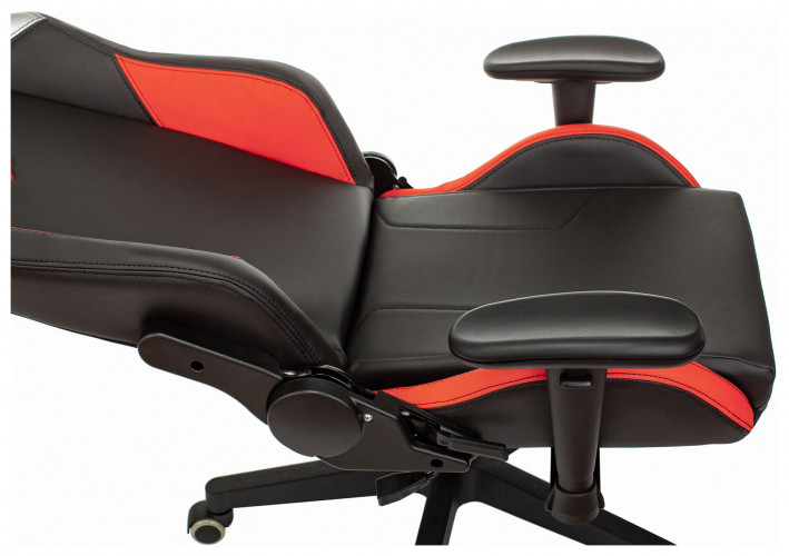 Кресло игровое Zombie HERO BATTLEZONE PRO черный/красный эко.кожа с подголов. крестов. пластик