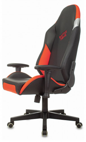 Кресло игровое Zombie HERO BATTLEZONE PRO черный/красный эко.кожа с подголов. крестов. пластик