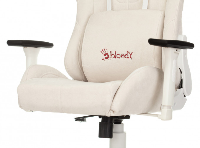 Кресло игровое A4Tech Bloody GC-320 белый сиденье белый крестов.