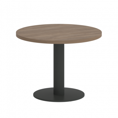 Home Office Стол журнальный круглый VR.SP-5-60.1G Дуб аризона/Антрацит металл 600*600*453