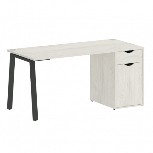 Home Office Стол письменный VR.SP-3-158.1.A Дуб наварра/Антрацит металл 1580*720*750