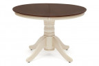 Cairo / Каир (CT4260)  Стол обеденный раскладной , дерево гевея, 100(133)х100х75см, Античный белый/Тёмный Дуб