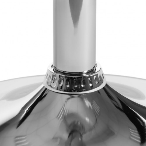 Барный стул DRAKAR (mod.4050), металл/дерево/экокожа, 51х56х95-116 см, высота сиденья 65-87 см, белый/натуральный/хром