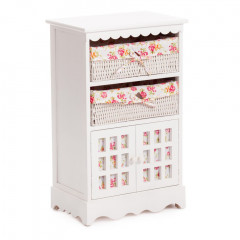 Комод с 2-мя корзинами Secret De Maison LE RAY ( mod.TT-WC004 ), МДФ+Павловния, 45*30*73, Белый (White)