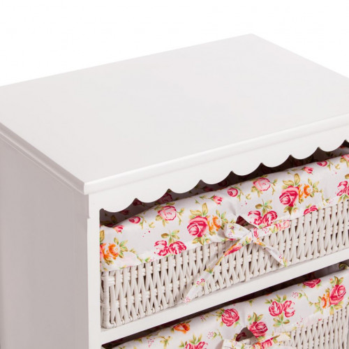 Комод с 2-мя корзинами Secret De Maison LE RAY ( mod.TT-WC004 ), МДФ+Павловния, 45*30*73, Белый (White)