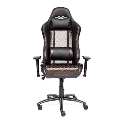 Кресло iChess, кож/зам, черный/коричневый