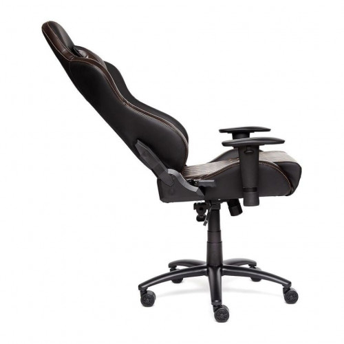Кресло iChess, кож/зам, черный/коричневый