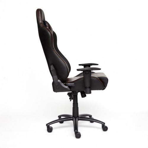 Кресло iChess, кож/зам, черный/коричневый