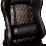 Кресло iChess, кож/зам, черный/коричневый