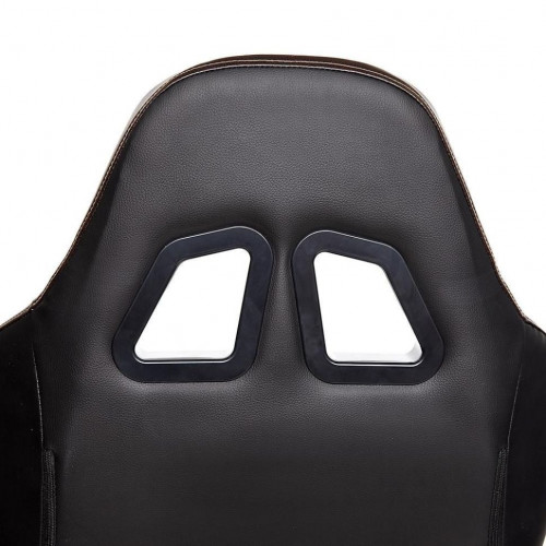 Кресло iChess, кож/зам, черный/коричневый