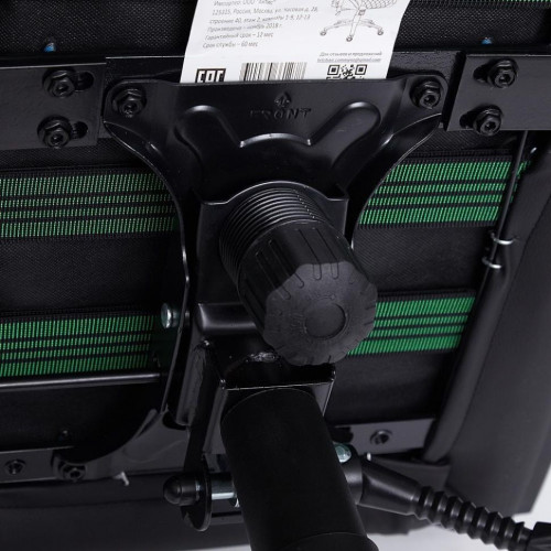 Кресло iChess, кож/зам, черный/коричневый