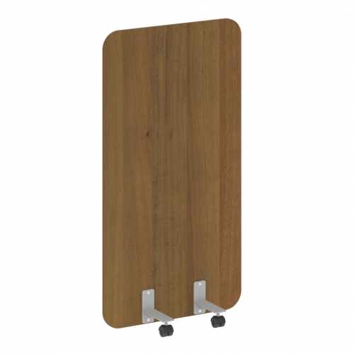 R-line Перегородка на металлических опорах, на роликах DP.R-80-150 Орех/Серый металл 800*18*1500