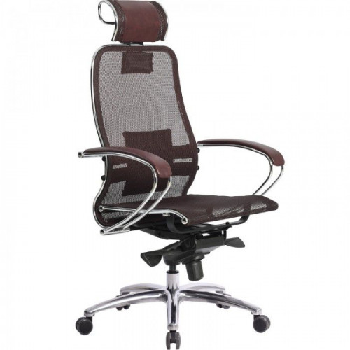 Кресло Метта Samurai S-2.04 MPES бордовый, сетчатая ткань