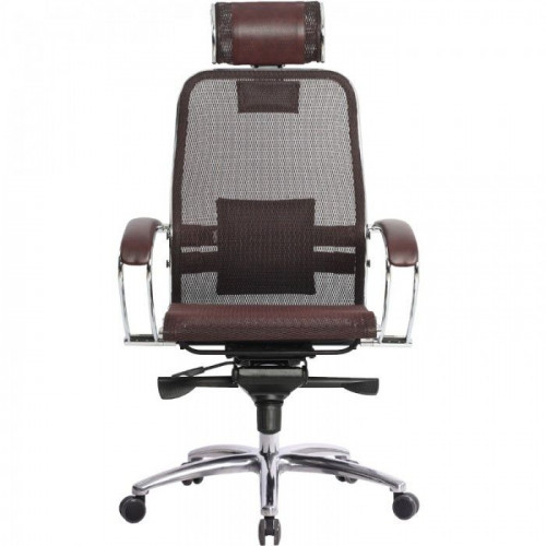 Кресло Метта Samurai S-2.04 MPES бордовый, сетчатая ткань