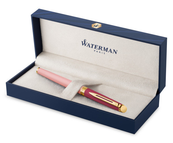 Ручка роллер Waterman Hemisphere Colour Blocking (2179898) Pink GT F черн. черн. подар.кор.