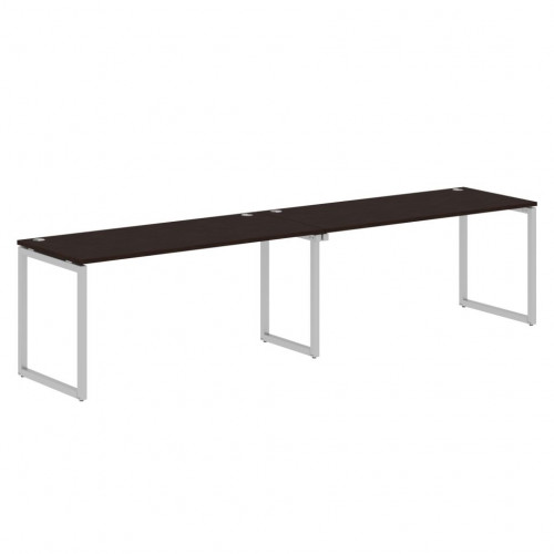 Стол 2-х местный XQWST 3270 Легно темный/Алюминий 3206х700х750