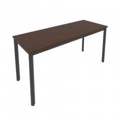 Slim Стол письменный на металлокаркасе С.СП-6.1 Венге/Антрацит металл 1580*600*750
