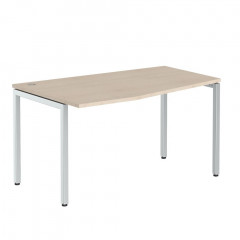 Стол эргономичный XSCT 149(L) Бук Тиара/Алюминий 1400х900х750 XTEN-S