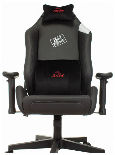 Кресло игровое Zombie HERO BATZONE PRO черный эко.кожа с подголов. крестов. пластик