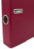 Папка-регистратор Silwerhof 355021-27 A4 75мм ПВХ/бумага бордовый мет.окант. сборная смен.карм. на кор.