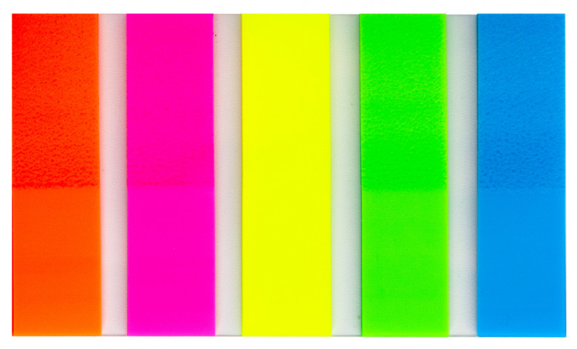 Закладки самокл. пластиковые Buro 45x12мм 5цв.в упак. 20лист