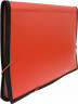 Портфель Бюрократ -BPR13LRED 13 отдел. A4 с окантовкой пластик 0.7мм красный