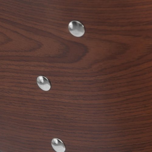 Барный стул DRAKAR (mod.4050), металл/дерево/экокожа, 51х56х95-116 см, высота сиденья 65-87 см, черный/орех/хром