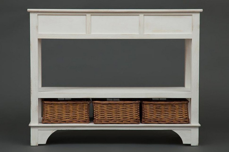 Комод с 3 корзинами и 3 ящиками Secret De Maison OISELET 6 (mod. HX16-005NS ), paulownia, мдф, 108x40x85см, butter white (слоновая кость)