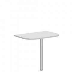 Приставка с опорой XKD 906.1 Белый/Алюминий 900х600х750