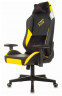 Кресло игровое Zombie HERO CYBERZONE PRO черный/желтый эко.кожа с подголов. крестов. пластик