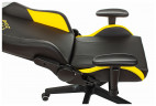 Кресло игровое Zombie HERO CYBERZONE PRO черный/желтый эко.кожа с подголов. крестов. пластик