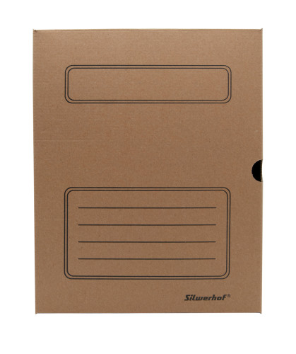 Короб архивный Silwerhof КА-150БУРЫЙ микрогофрокартон корешок 150мм 260x325x150мм бурый