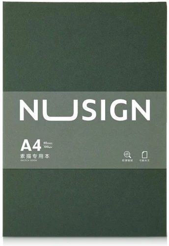 Блокнот Deli NUSIGN NS735 A4 40л черный