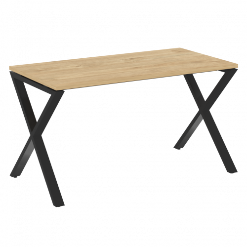 Loft Стол рабочий VR.L-SRX-3.7 Тиквуд светлый/Чёрный металл 1380*720*750