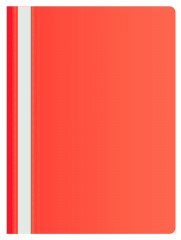 Папка-скоросшиватель Buro -PSE20BU/RED A4 прозрач.верх.лист пластик красный 0.11/0.13