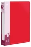 Папка на 4-х D-кольцах Бюрократ -0840/4DRED A4 пластик 0.8мм кор.40мм внутр. с вставкой красный