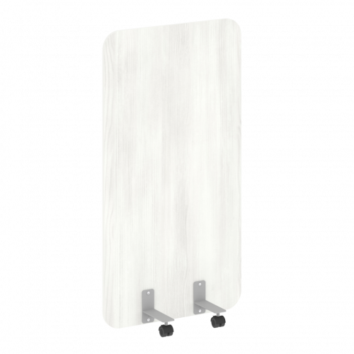 R-line Перегородка на металлических опорах, на роликах DP.R-80-150 Снежная патина/Серый металл 800*18*1500