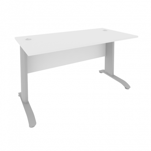 Riva Metal-L Стол письменный ПЛ.СП-3 Белый/Тёмно-серый металл 1400*720*750