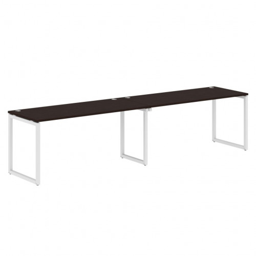 Стол 2-х местный XQWST 3270 Легно темный/Белый 3206х700х750