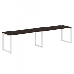 Стол 2-х местный XQWST 3270 Легно темный/Белый 3206х700х750
