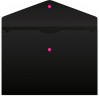 Конверт на кнопке Бюрократ Black Opal BLPK803A4/1 A4 пластик 0.18мм черный (упак.:4шт)