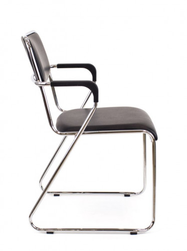 Кресло Everprof Fix Plus Chrome Экокожа Черный